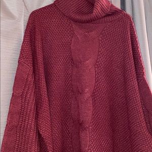BNWT Cowl Neck Cable Knit Sweater XL